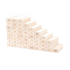 54pcs Stacking Numbers Building Blocks Puzzle Wooden Toys