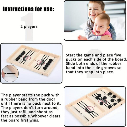 Catapult Hockey Board Game - Fun Toy for Parent-Child Interaction