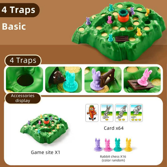 Rabbit Trap Board Game Cards Parent child Toys Interactive Fun