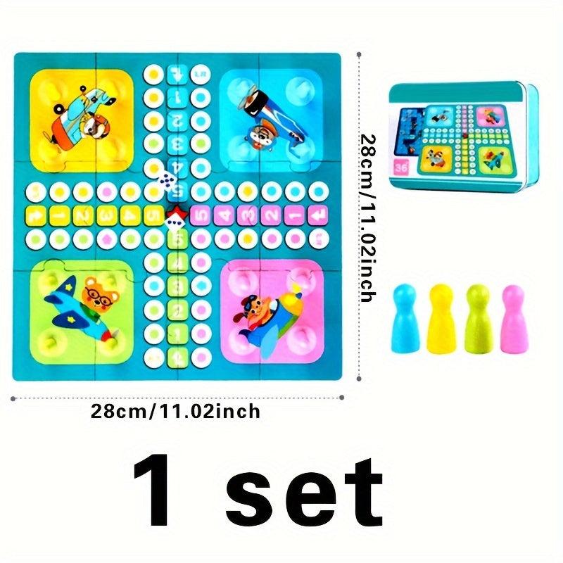 Iron Box Flying & Snake Chess Toys