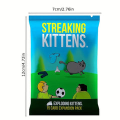 Exploding Kittens Streaking Kittens Expansion Party Game