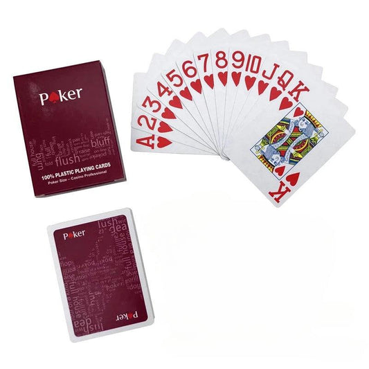Texas Plastic Playing Cards Frosted Poker Game Party Props