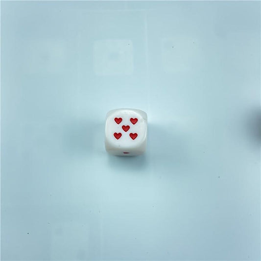 25mm Heart Shaped Dice for Home Parties & RPG Board Games
