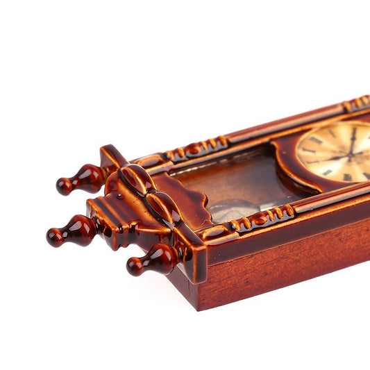 Mini Retro Roman Clock Ornament for 1/12 Doll House Simulation