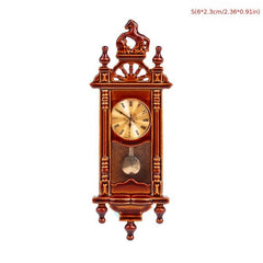 Mini Retro Roman Clock Ornament for 1/12 Doll House Simulation