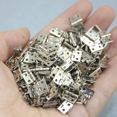 10pcs Mini Hinges 40pcs Screws DIY Doll House Toy Decoration Accessories