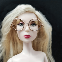 Retro Doll Glasses 1/6 Scale Glass Frame for BJD Dolls