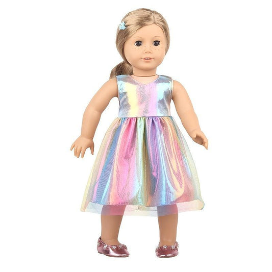 18 Inch Doll Colored Gauze Dress - Doll Not Included