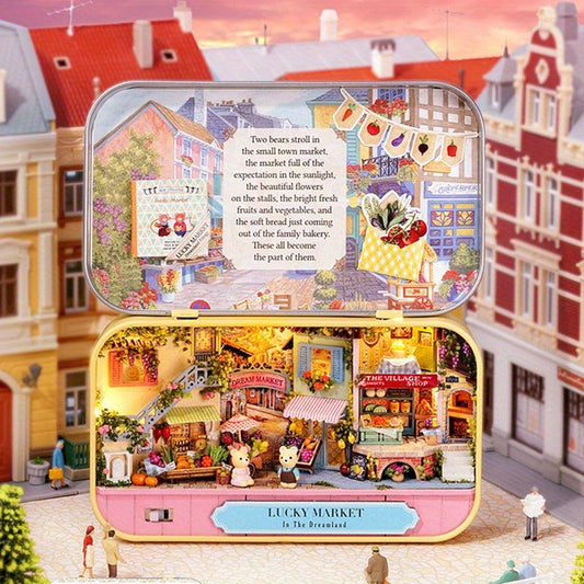 DIY Dollhouse Kit with Furniture for Bedroom Decor