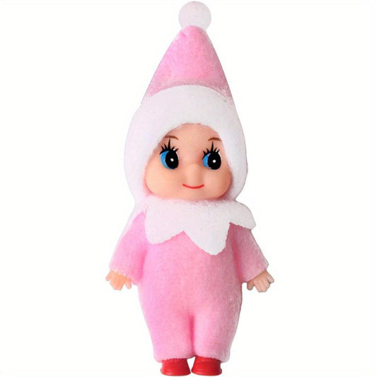 Christmas Elf Doll Baby Elf Bookshelf Elf Doll PVC Felt Doll Toy For Kids
