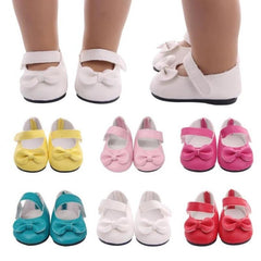 Doll Shoes With Bow Tie for 18 Inch Doll - Baby Gift
