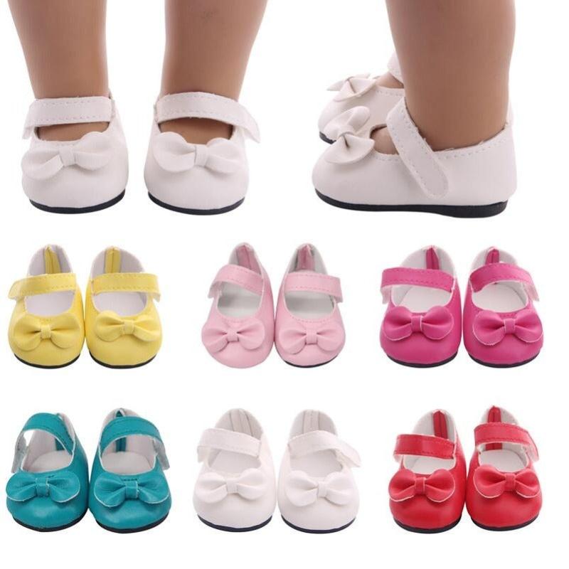 Doll Shoes With Bow Tie for 18 Inch Doll - Baby Gift
