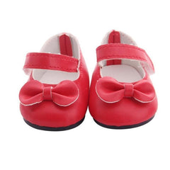 Doll Shoes With Bow Tie for 18 Inch Doll - Baby Gift