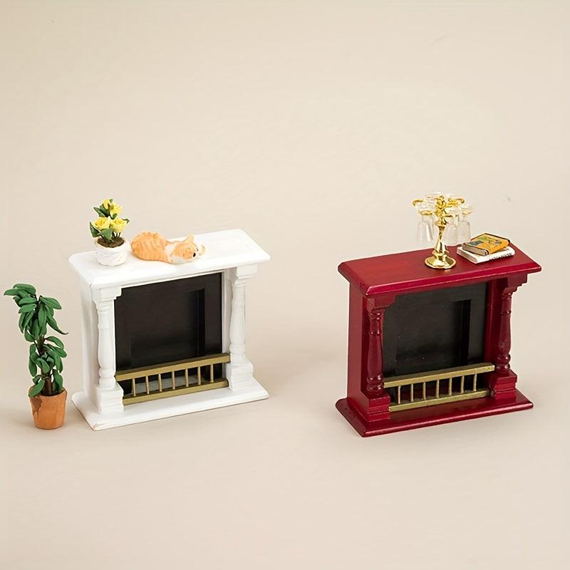 Cozy Mini Fireplace Model for Dollhouses