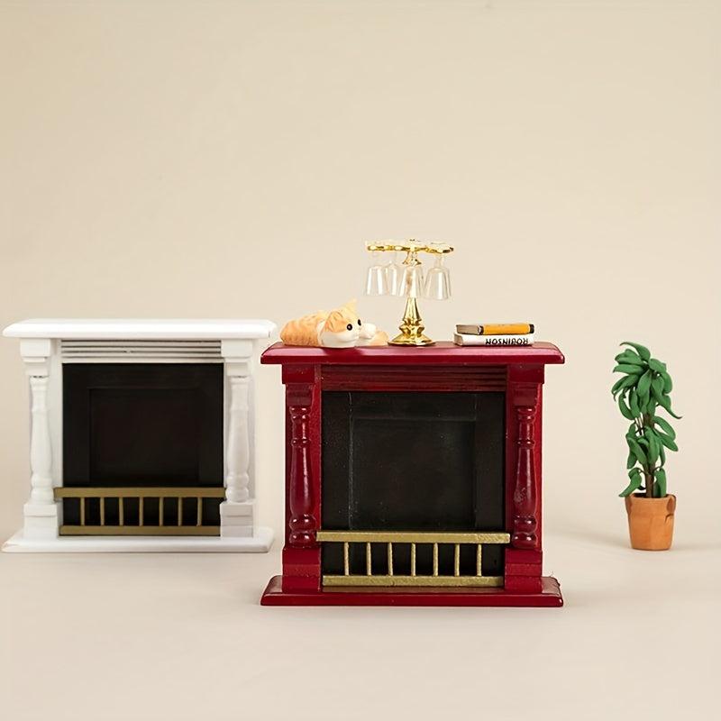 Cozy Mini Fireplace Model for Dollhouses
