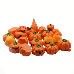 7pcs Halloween Ghost Face Pumpkin Doll House Props Micro Scenes Decorations