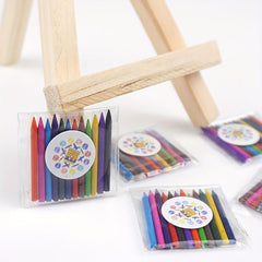 1:12 Dollhouse Mini Crayon Watercolor Box Paint Pen Drawing Room Scene Decor