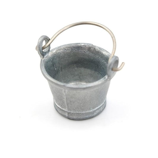 1:12 Doll House Mini DIY Alloy Bucket Ornaments