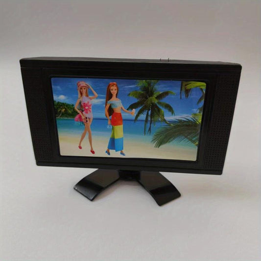 Plastic Doll Accessory TV Set For 1/6 Dolls