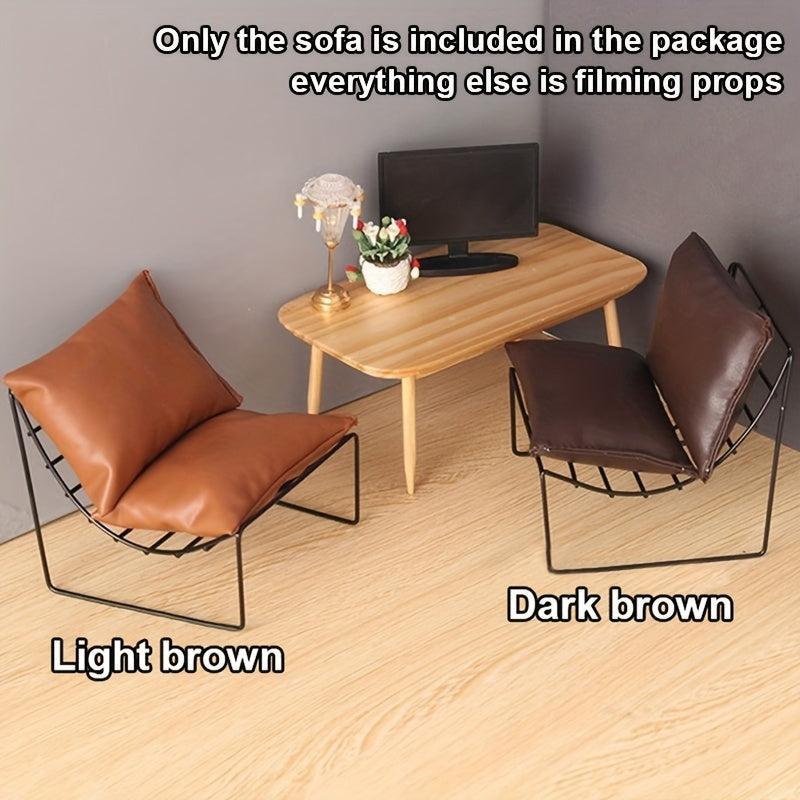 1 6 Dollhouse Mini Sofa Chair Back Chair Furniture Living Room Model Decor
