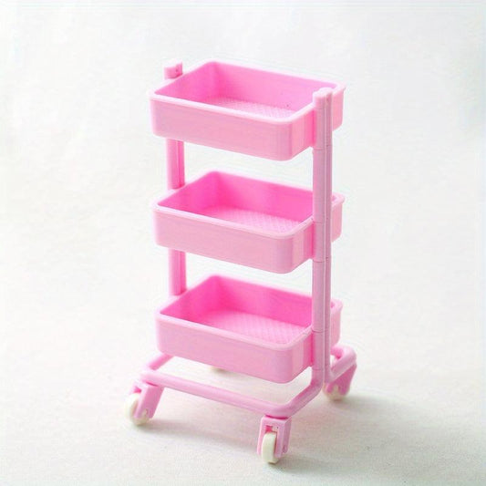 Mini Storage Cart & 2 Boards Set Handcart Toy for Kids