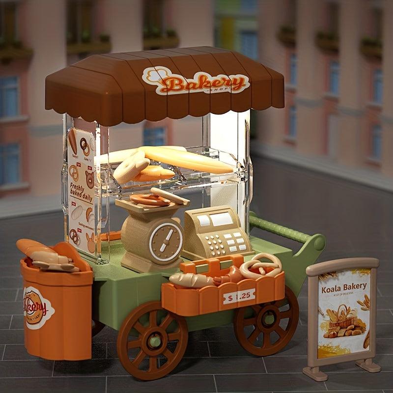 Toy Ice Cream Pushcart Mini Scene Dollhouse Decoration