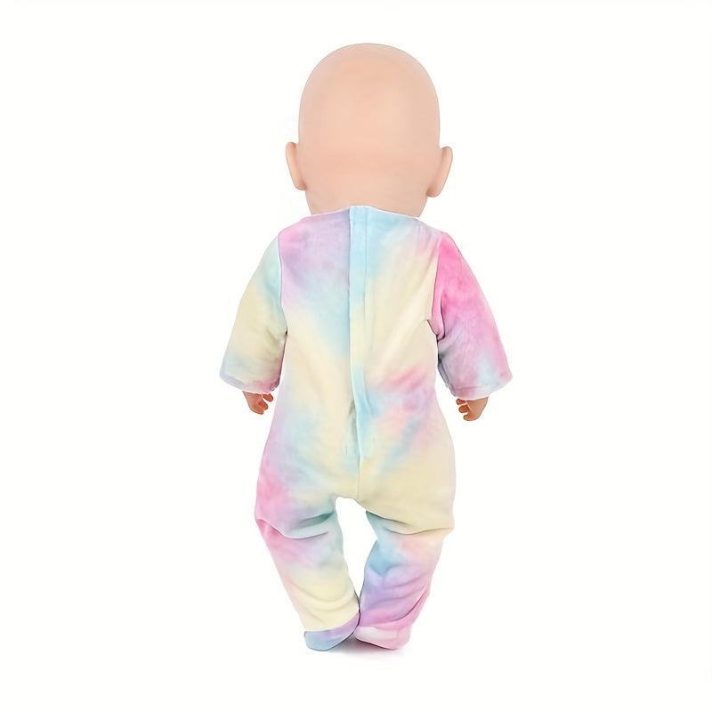 Cute Rabbit Jumpsuit Doll Clothes for 17in Baby Dolls