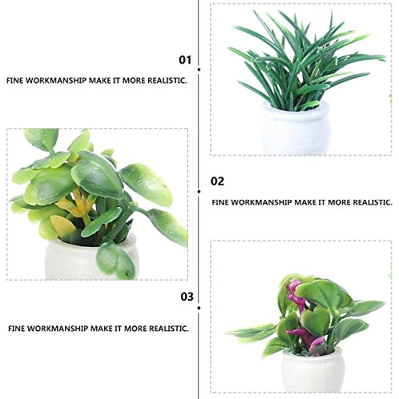 Dollhouse Flower Pots 1:12 Scale DIY Furniture Garden Accessory