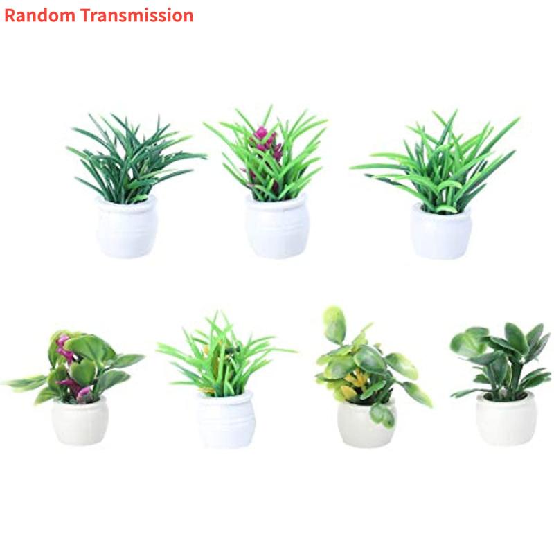 Dollhouse Flower Pots 1:12 Scale DIY Furniture Garden Accessory