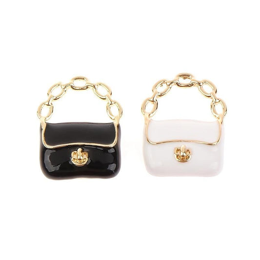 Metal 3D Bag Model Shoulder Bags Dollhouse Decor DIY Accessories