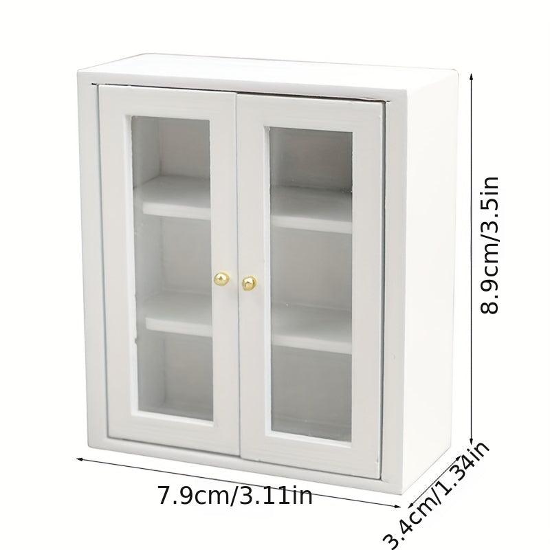 1:12 Doll House Mini Wall Storage Cabinet Model Ornaments
