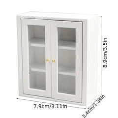 1:12 Doll House Mini Wall Storage Cabinet Model Ornaments