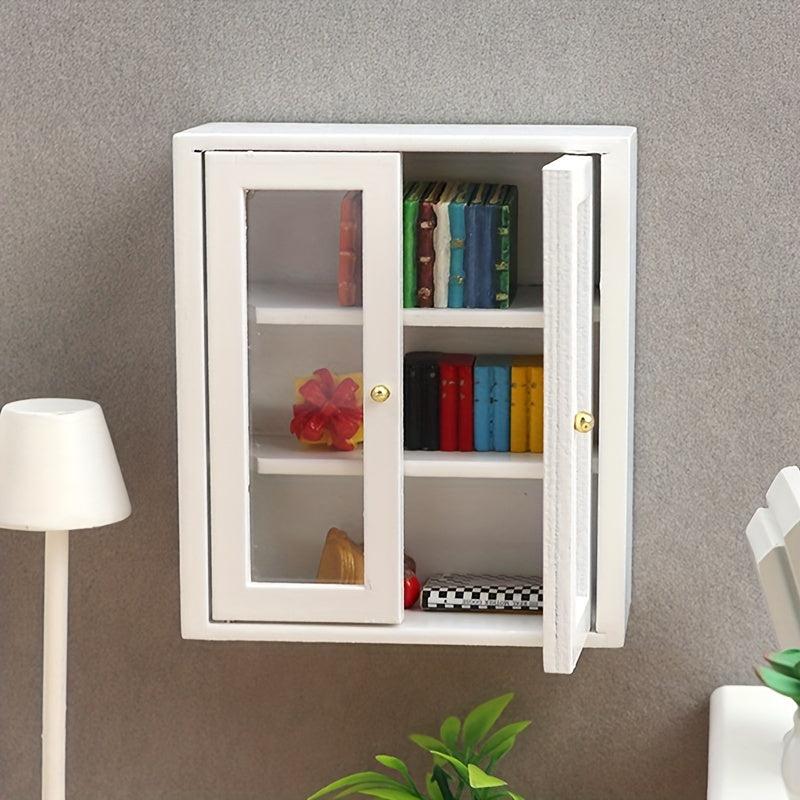 1:12 Doll House Mini Wall Storage Cabinet Model Ornaments