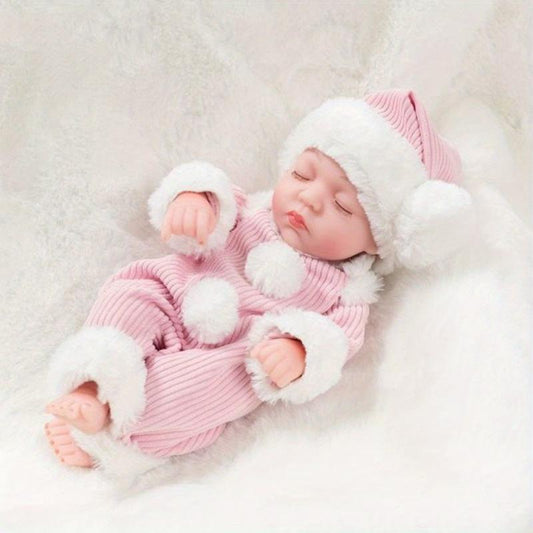 Closed Eyes Vinyl Doll Simulation Doll