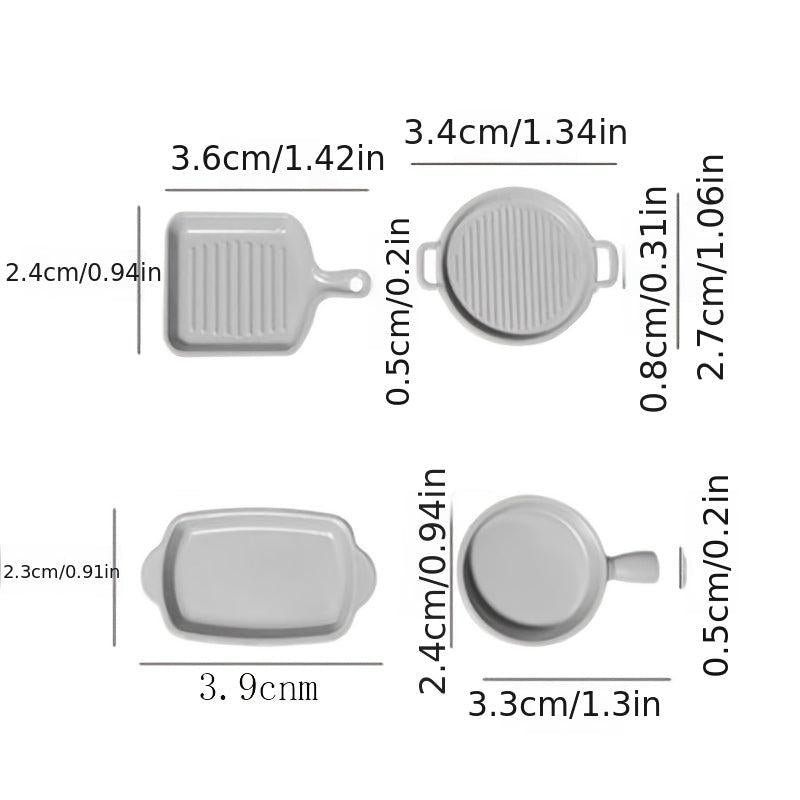 Dollhouse Baking Pan Steak Pan Cookware Kitchen Model