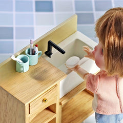 1pc Toothpaste & Toothbrush Set for Doll House Furniture