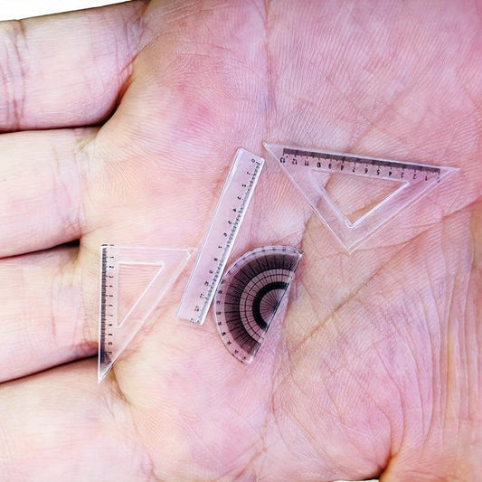 Dollhouse Mini Triangle Ruler Simulation Micro Creative Learning Supplies