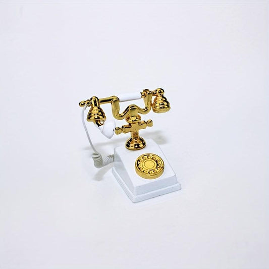 1:12 Vintage Style Dollhouse Telephone Model Home Decor