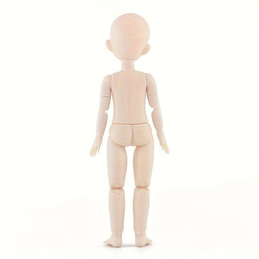 28cm BJD Doll Make up Open Eye Muscle 22 Joint Voxel Head