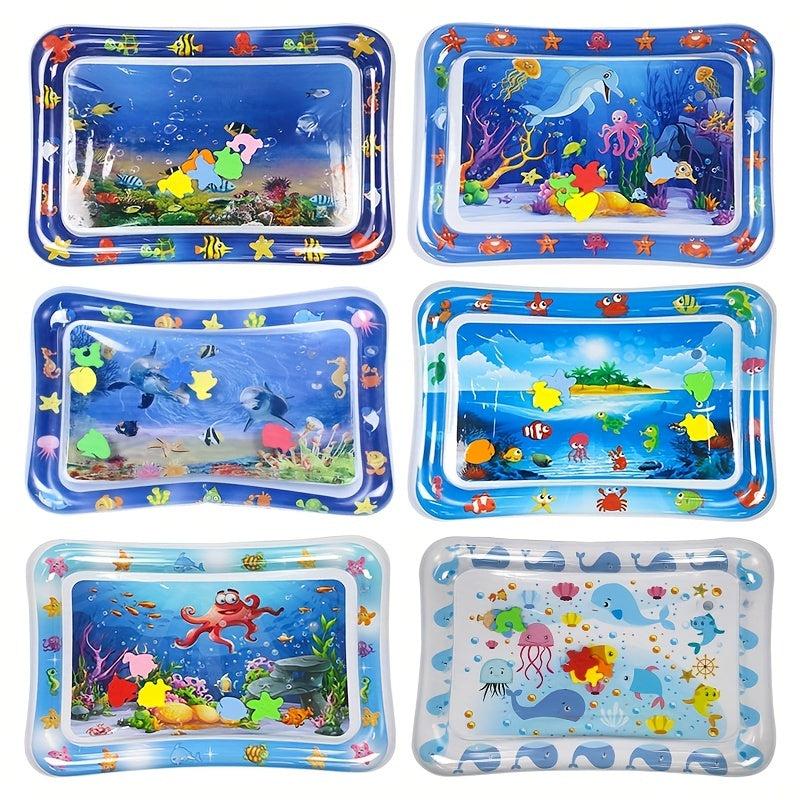Kids Inflatable Water Mat with Music Tumbling Pad Toys