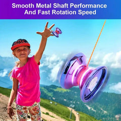 Aluminum Metal Yoyo Set for Kids & Adults with Accessories