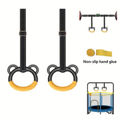 2pcs Home Fitness Ring Indoor Stretching Exercise Pull up Sports Ring