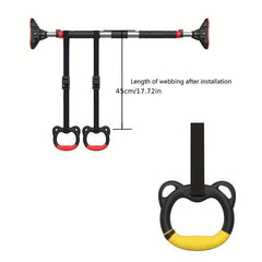 2pcs Home Fitness Ring Indoor Stretching Exercise Pull up Sports Ring
