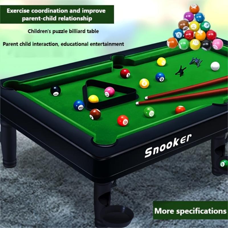 Mini Pool Billiards Toy Set Educational Desktop Game Parent Child Interaction