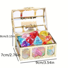 30pcs Gem Treasure Box Toys Unlock Pirate's Crystal Beach Adventure