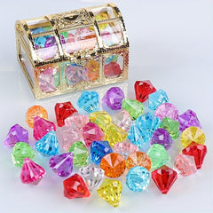 30pcs Gem Treasure Box Toys Unlock Pirate's Crystal Beach Adventure