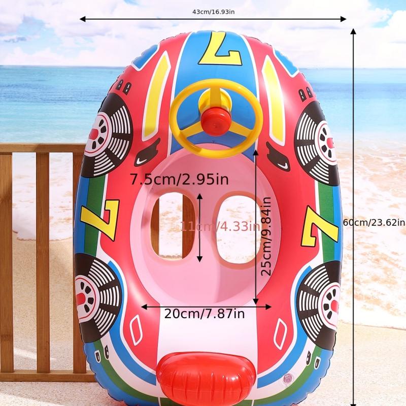 Children's Water Swimming Ring Seat Ring Car Horn Boat