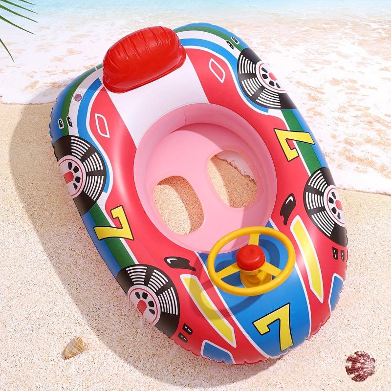 Children's Water Swimming Ring Seat Ring Car Horn Boat