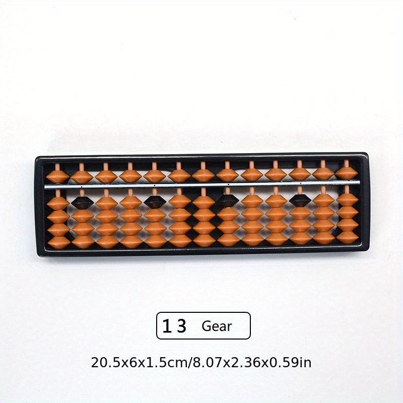 Children's Abacus 138 Beads 7 Rows Brown Beads Mental Arithmetic