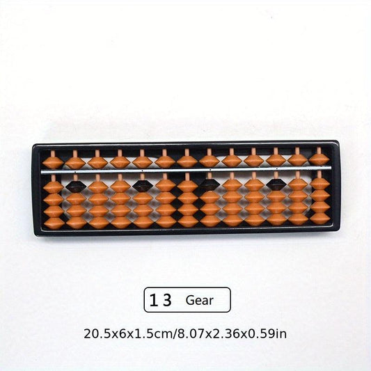 Children's Abacus 138 Beads 7 Rows Brown Beads Mental Arithmetic